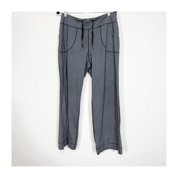 Lululemon Women's Gray Yoga Activewear Leggings Boot cut Size 10 - Picture 1 of 6